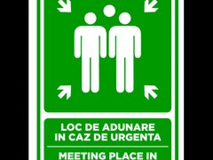 Semn loc de adunare in caz de urgenta meeting place in case of emergency