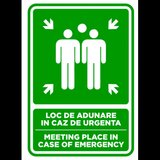 Semn loc de adunare in caz de urgenta meeting place in case of emergency